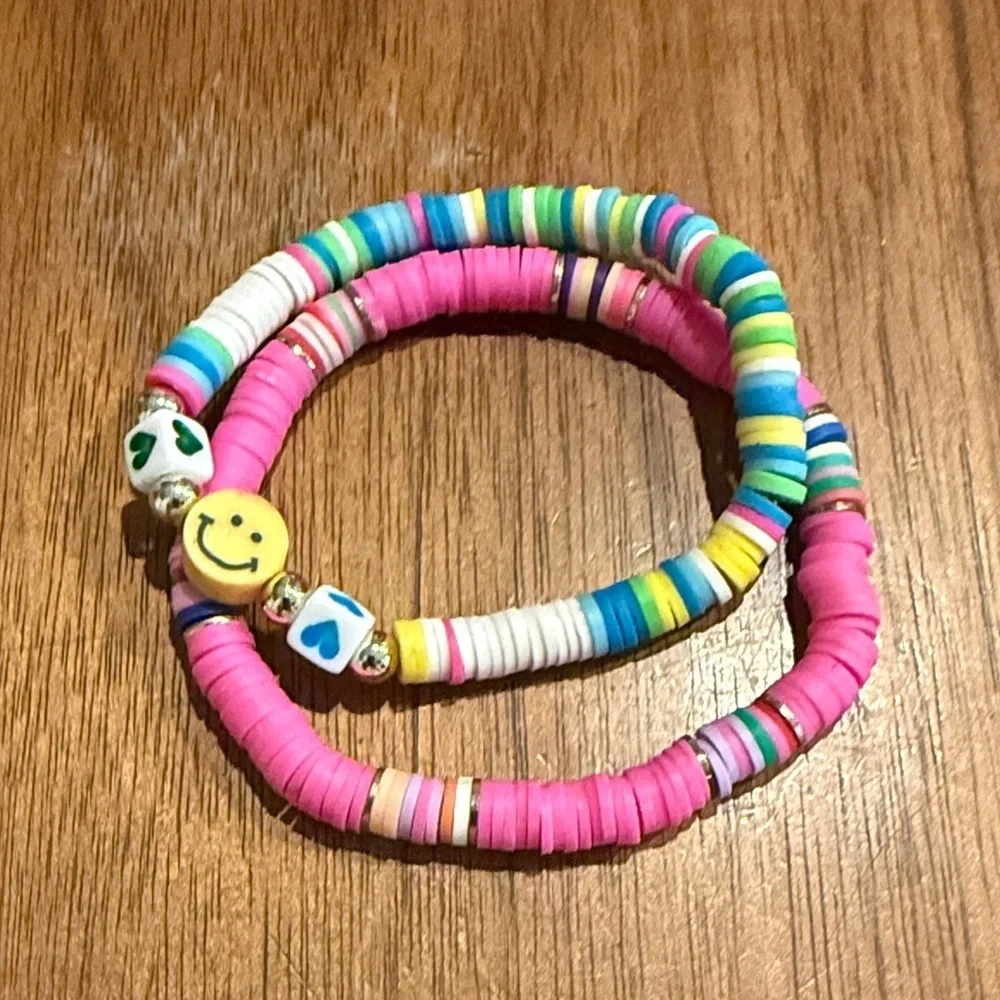 Colorful Beaded Kids Bracelet Set